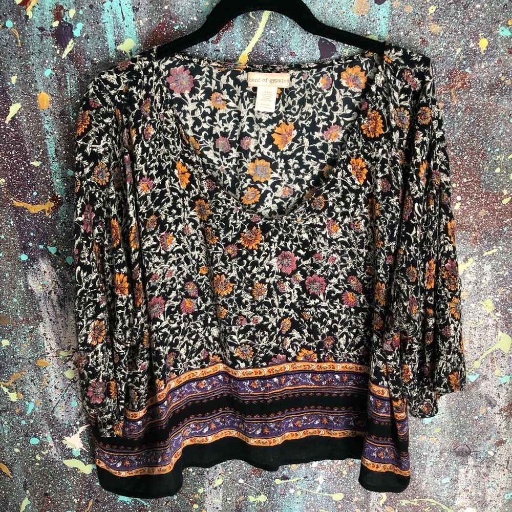 UO Floral Blouse
